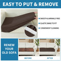 Ystyle Sofa Sitzkissenbezug Stretch, Sofa Sitzbezug, Elastischer Kissenbezüge, Sofa Sitzkissen Sofa Überzug Couch Überzug Schonbezug Sofabezug Sofaschoner (Kaffee, Großer 1 Sitzer)