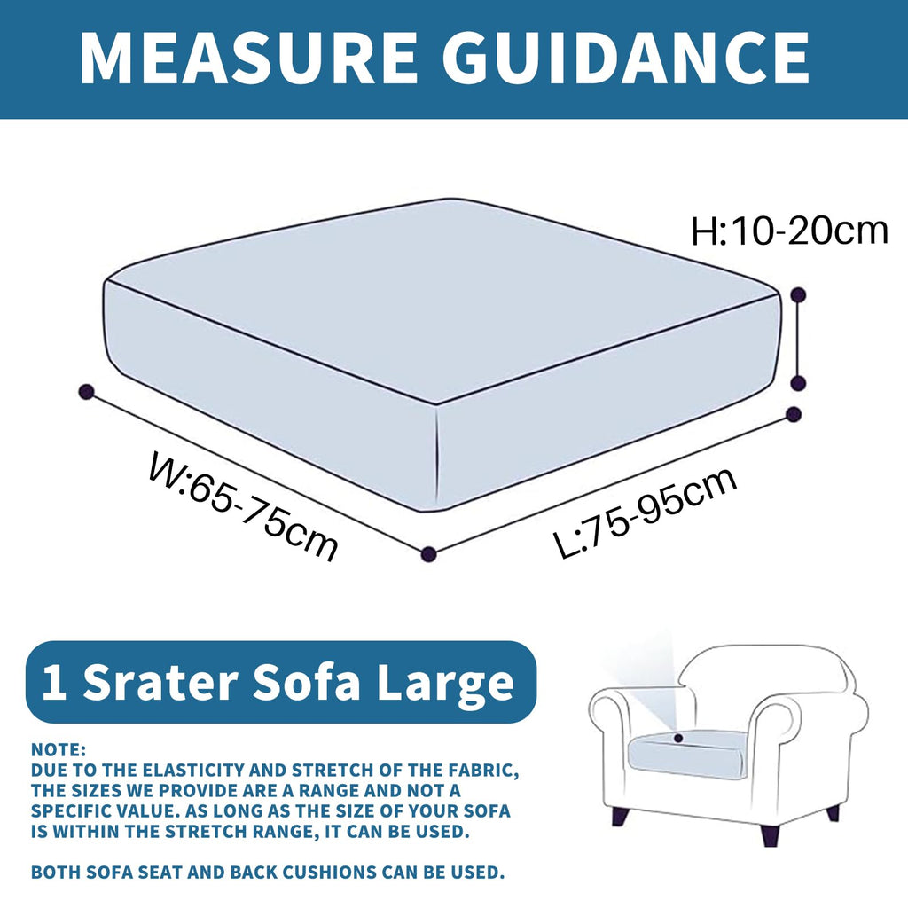 Ystyle Sofa Sitzkissenbezug Stretch, Sofa Sitzbezug, Elastischer Kissenbezüge, Sofa Sitzkissen Sofa Überzug Couch Überzug Schonbezug Sofabezug Sofaschoner (Kaffee, Großer 1 Sitzer)