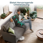 LINSY HOME Sofa 3 Sitzer, 201cm Breit Sofas mit Verstellbarer Sitztiefe, Kleine Sofacouch für Wohnzimmer Schlafzimmer Wohnung Büro