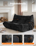 Upvilla Boneless Schaumstoff Couch – bequemes Bodensofa Mit Ergonomischem Design, Ohne Montage, Sitzsack Sofa für Wohnzimmer, Schlafzimmer, Apartment,Gaming & Büro