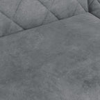 Yaheetech 2 Sitzer Sofa mit Schlaffunktion, 159cm Sofabett aus Samtstoff, Kleine Schlafcouch, 140,5 × 94 cm Liegefläche, für Wohnzimmer/Schlafzimmer, Dunkelgrau