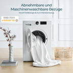 LINSY HOME Ausziehbares Schlafsofa – 2 Sitzer Sofa mit Schlaffunktion, Umwandelbares Sofabett, Schlafcouch mit Memory-Schaum für Wohnzimmer, Wohnungen und Kleine Räume
