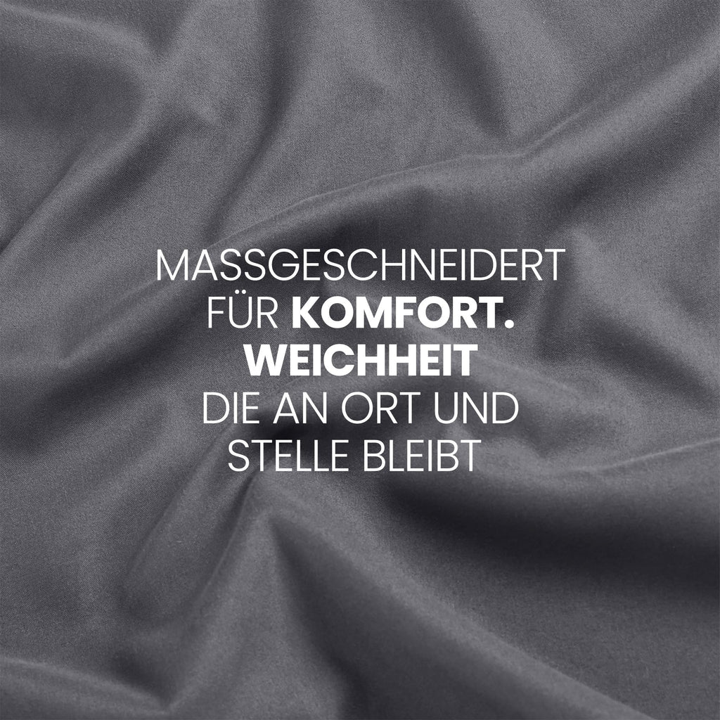 Utopia Bedding - Spannbettlaken 180x200cm - Grau - Gebürstete Polyester-Mikrofaser Spannbetttuch - 35 cm Tiefe Tasche